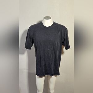 Vintage Lee Plain Black Tee‎ Men's Size XL